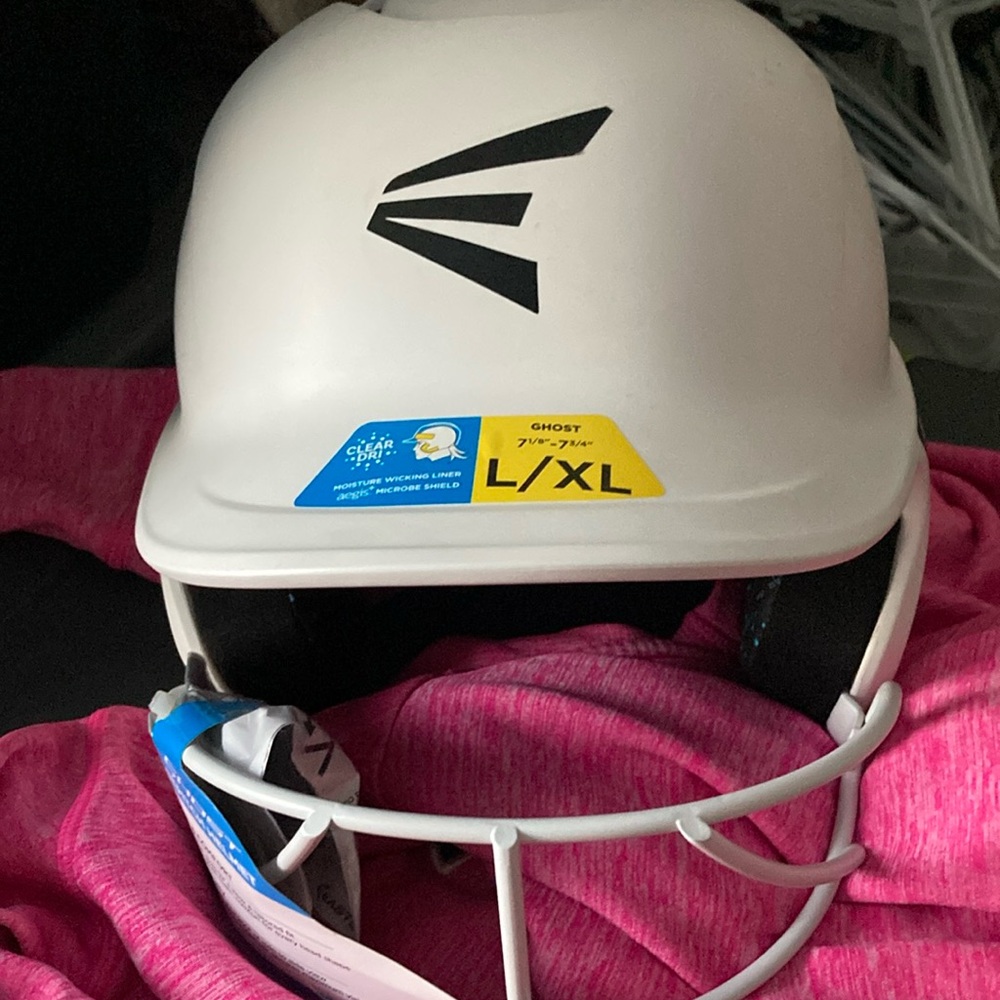 Easton White softball Helmet